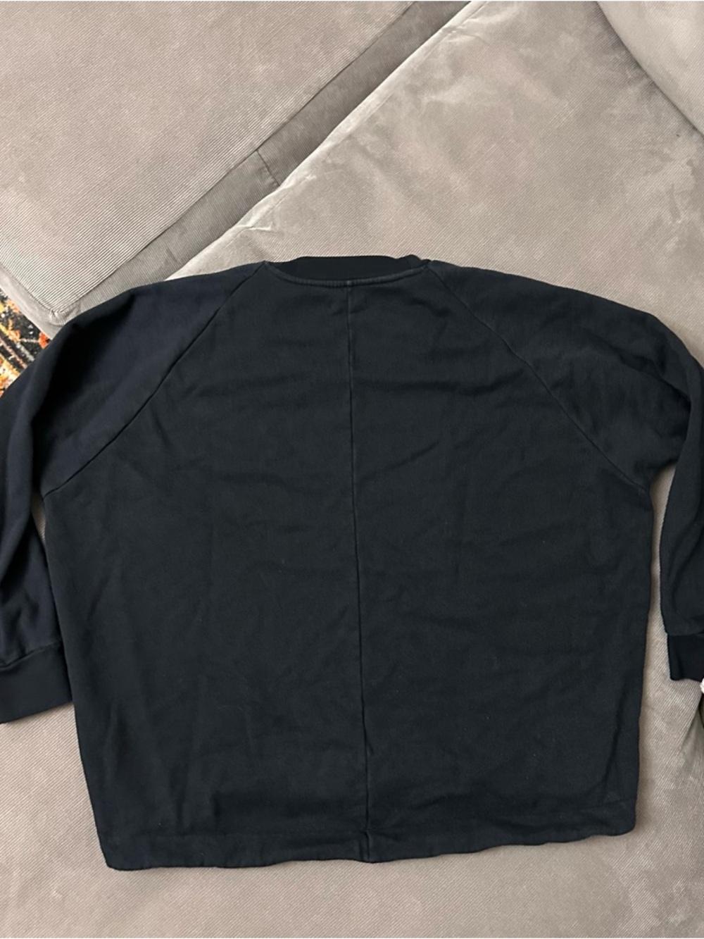 Mile(s) by Madewell Cotton Reveur Graphic Drawstring Sweatshirt Black Size Small - Picture 6 of 9
